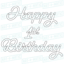 Load image into Gallery viewer, Happy First Birthday Banner