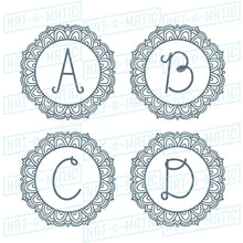 Load image into Gallery viewer, Curly Alphabet Monogram Icons