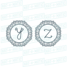 Load image into Gallery viewer, Curly Alphabet Monogram Icons