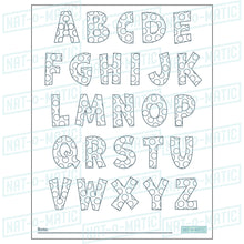 Load image into Gallery viewer, Alphabet Dots Coloring Page- Printable