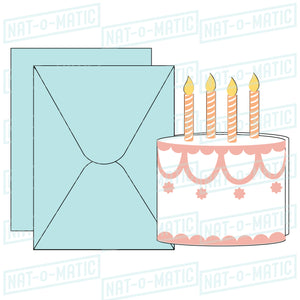 Cake Card and Envelope