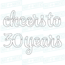 Load image into Gallery viewer, Cheers to 30 Years Mini Banner