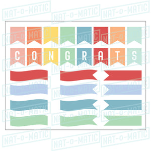 Congrats Mini Banner- Printable