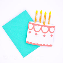 Load image into Gallery viewer, Cake Card and Envelope