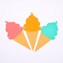 Load image into Gallery viewer, Ice Cream Cone Banner- SVG