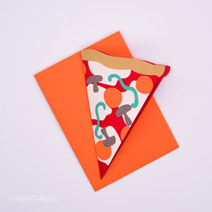 Pizza Slice Card and Envelope