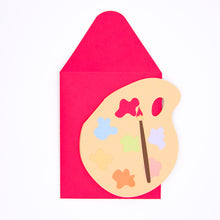 Load image into Gallery viewer, Paint Palette Card and Envelope