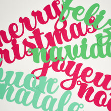 Load image into Gallery viewer, International Merry Christmas Banner Bundle