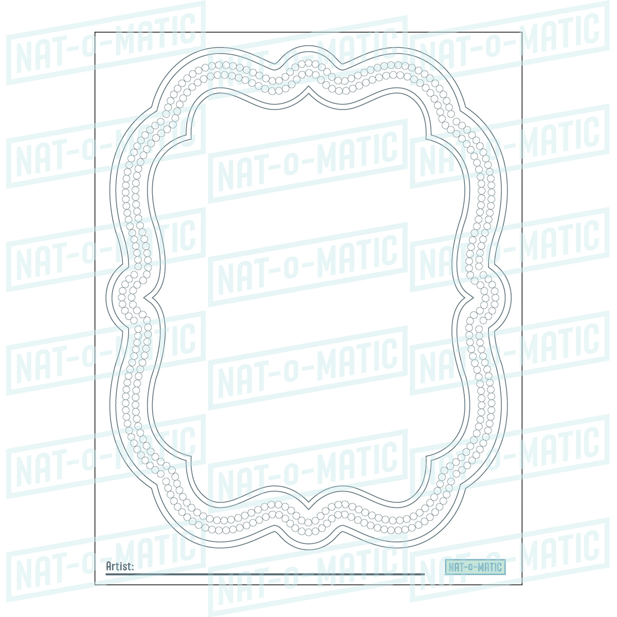 Art Frames Coloring Frames- Printable Instant Download – Nat-o-Matic