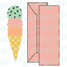 Load image into Gallery viewer, Ice Cream Cone Card and Envelope