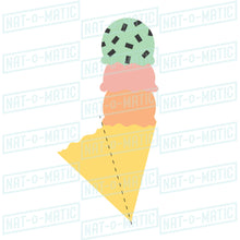 Load image into Gallery viewer, Ice Cream Cone Card and Envelope