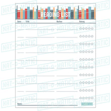 Load image into Gallery viewer, Reading List- Printable