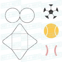 Load image into Gallery viewer, Baseball, Soccer, Tennis Ball Card & Envelope