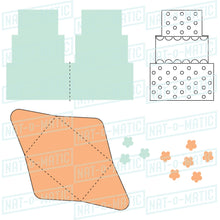 Load image into Gallery viewer, Floral Accent Wedding Cake Card and Envelope