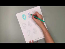 Load and play video in Gallery viewer, Number Dots Coloring Page- Printable
