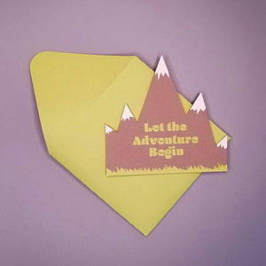 Mountain Adventure Card and Envelope
