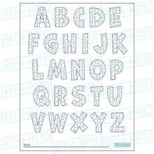 Load image into Gallery viewer, Alphabet Dots Coloring Page- Printable
