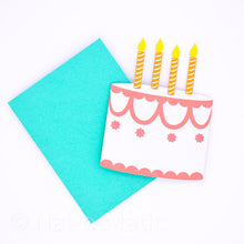 Load image into Gallery viewer, Cake Card and Envelope
