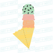 Load image into Gallery viewer, Ice Cream Cone Card and Envelope
