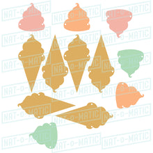 Load image into Gallery viewer, Ice Cream Cone Banner- SVG
