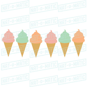 Ice Cream Cone Banner- Printable