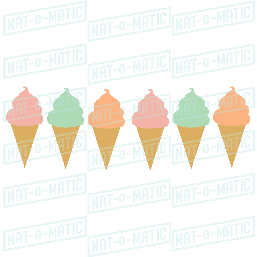 Ice Cream Cone Banner- Printable