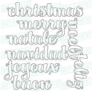 International Merry Christmas Banner Bundle
