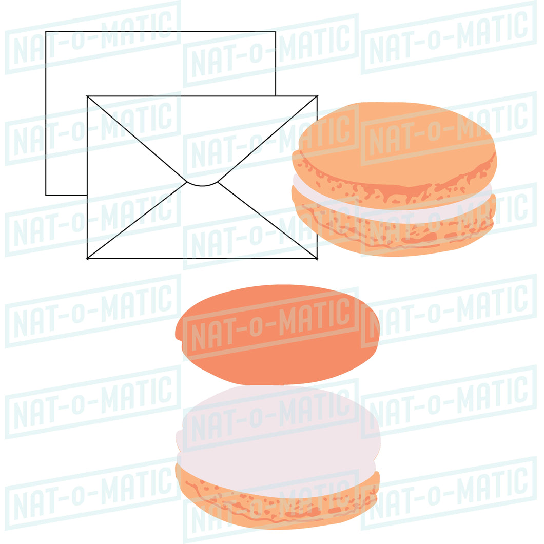 French Macaron Cookie Card