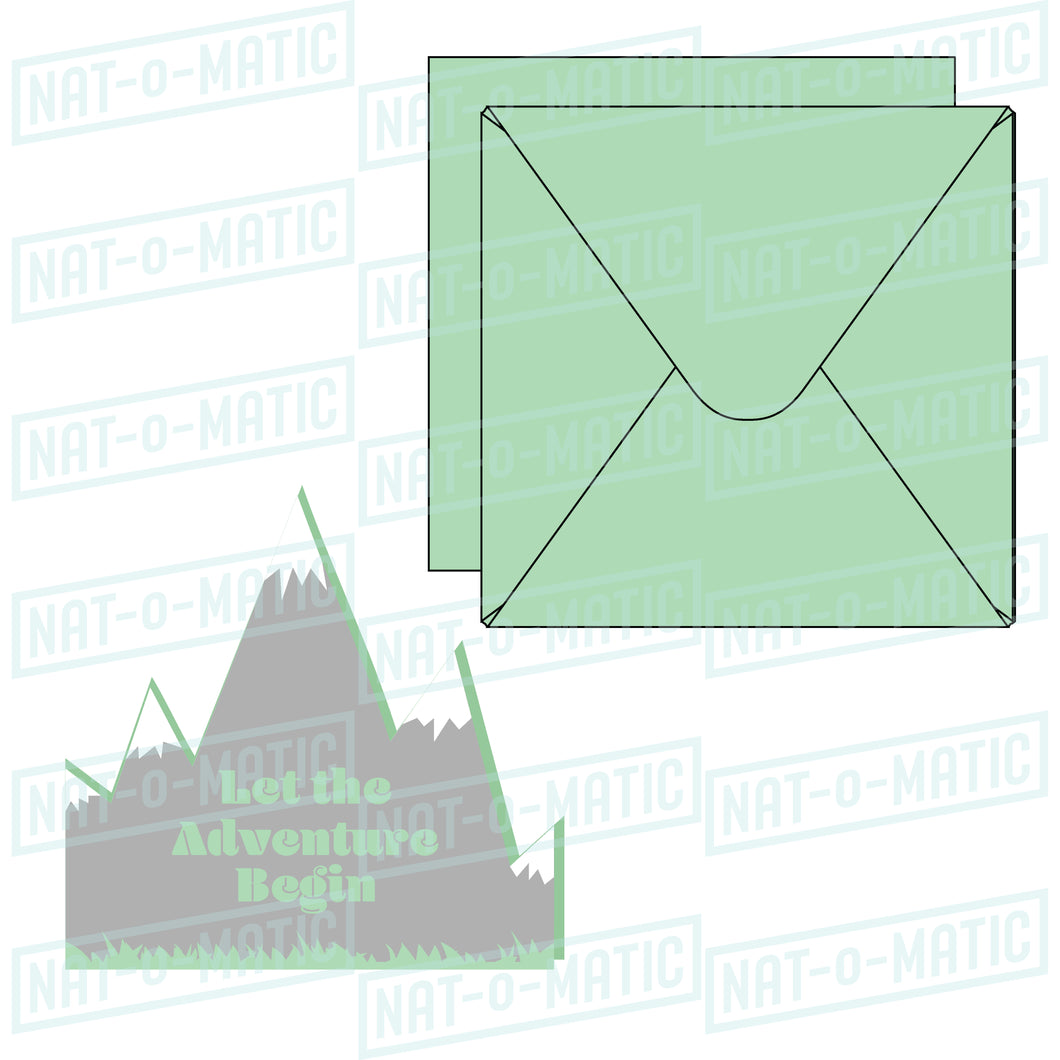 Mountain Adventure Card and Envelope