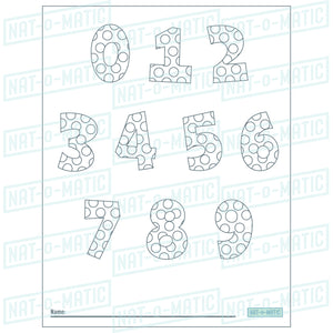 Number Dots Coloring Page- Printable