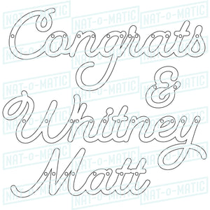"Congrats _____" Personalized Banner File