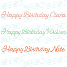Load image into Gallery viewer, Personalized Happy Birthday Banner
