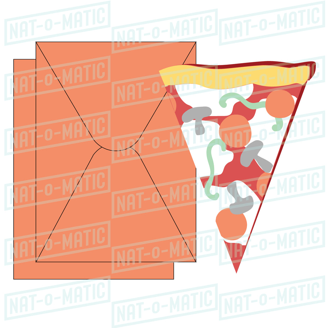 Pizza Slice Card and Envelope